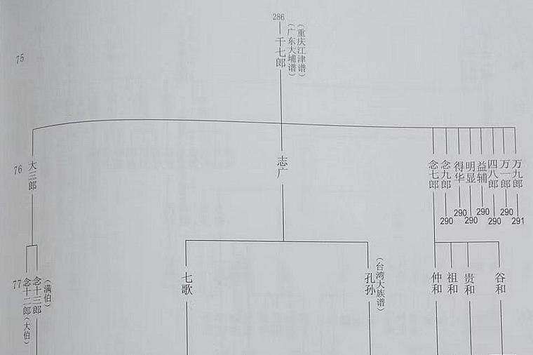 广东千七郎支系