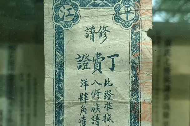 修谱丁费证