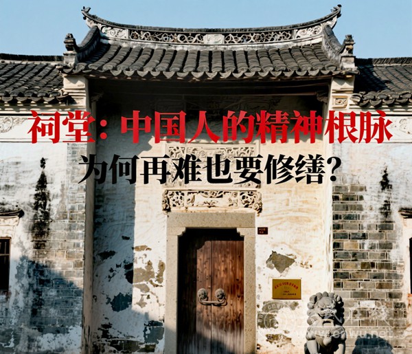 祠堂：中国人的精神根脉，为何再难也要修缮