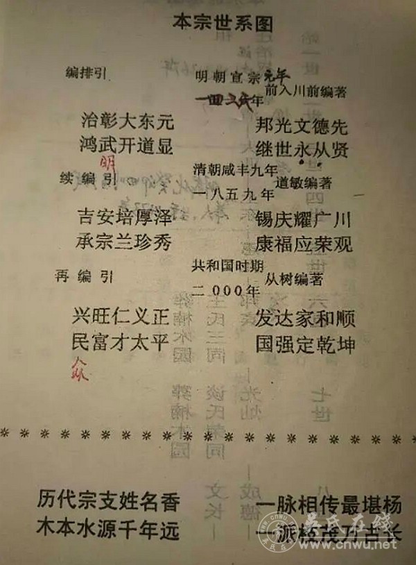四川楠木园吴氏一支